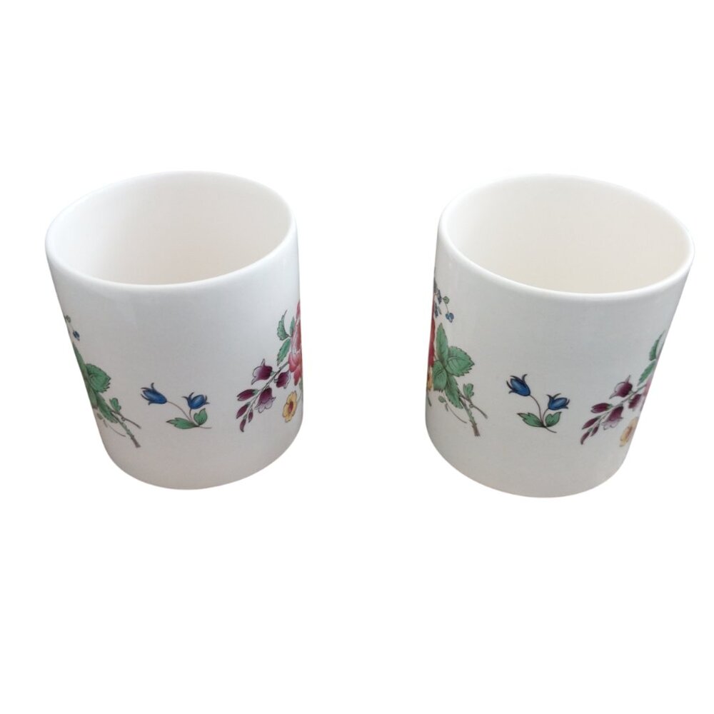 Spode Marlborough Sprays Mug Bundle Set of 4 Like New Cream with Floral Design - Picture 12 of 14